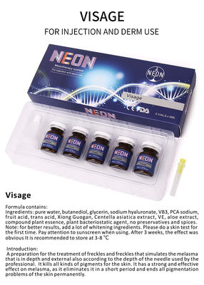 Van de het Serumhuid van de gezicht de Meso Therapie van de de Behandelingsessentie Vastgestelde Injectie voor het Anti Verouderen Voedend Veilig Natuurlijk Effect