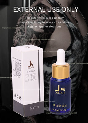 Transparante JS-Tatoegering die Oplossings Antiallergie gevoelloos maken die verkleumde vloeistof van de Gel de Permanente make-up gevoelloos maken