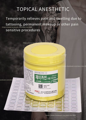 OEM 15,6% 29,9% J Cain Lidocaine Cream van de 500 Gram Koreaanse Gevoelloos makende Room