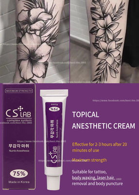 Wenkbrauw Tattoo Verdovingscrème Anesthesiecrème CSLab 75% Permanente Make-up Lidocaïne Crème