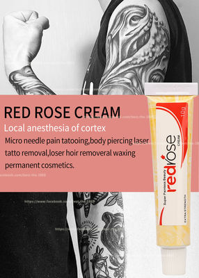 Rode Permanente de Make-uplidocaine die van Rose Numb Anesthetic Cream 10g Room gevoelloos maken is voor 20 Mins Verkleumd van toepassing 5-6 Uren