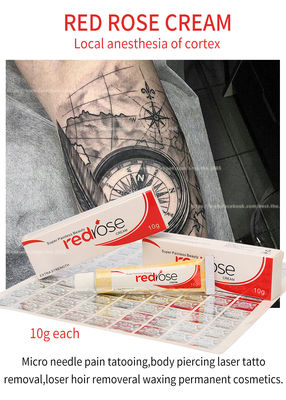 Rode Permanente de Make-uplidocaine die van Rose Numb Anesthetic Cream 10g Room gevoelloos maken is voor 20 Mins Verkleumd van toepassing 5-6 Uren
