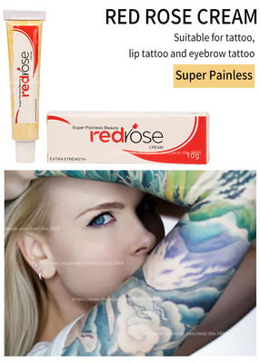 Rode Permanente de Make-uplidocaine die van Rose Numb Anesthetic Cream 10g Room gevoelloos maken is voor 20 Mins Verkleumd van toepassing 5-6 Uren