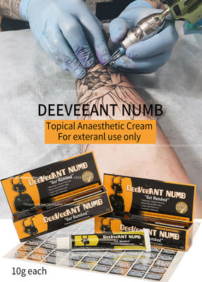 Lidocaine van Deeveeant van de pijnhulp zwelt de Verkleumde het Verdovingsmiddelenroom van de Roomtatoegering Anti Olieachtige Witte Roze Kleur van 10g de niet