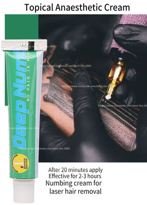 Het Verdovingsmiddelenlidocaine van TKTX de diep Verkleumde het Eindepijn van de Tatoegeringsroom 10g past 20 Mins Effect toe die 3 Uren duren
