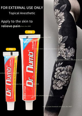 Niet Olieachtig Verkleumd Dr. Lidocaine van Numb 30g Room van de Verdovingsmiddelenroom voor van de de Tatoegeringslaser van de Lippenwenkbrauw het Haarverwijdering