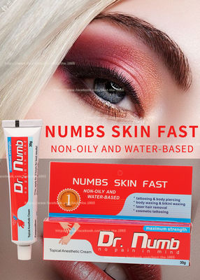 30g gevoelloos maak Verdovingsmiddelenroom/Dr. Numb Tattoo Numbing-Room Duurzaam Effect 3 Uren