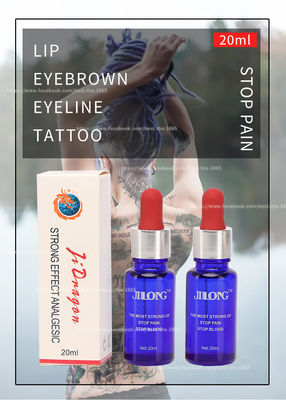 JINLONG van het de Vorstijs van het tatoegeringsverdovingsmiddel Vloeibaar Transparant de Pijneinde Vloeibare 20ml