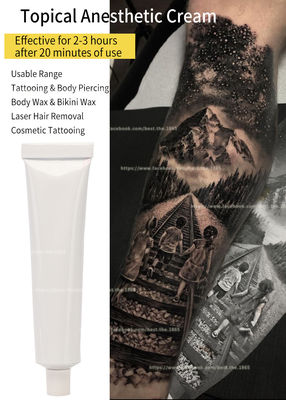 In de was zettend Tatoegerings Pijnloze Witte Buis 30G gevoelloos maak Witte 30g Lidocaine van de Verdovingsmiddelenroom Actuele Room