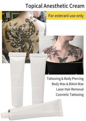 In de was zettend Tatoegerings Pijnloze Witte Buis 30G gevoelloos maak Witte 30g Lidocaine van de Verdovingsmiddelenroom Actuele Room