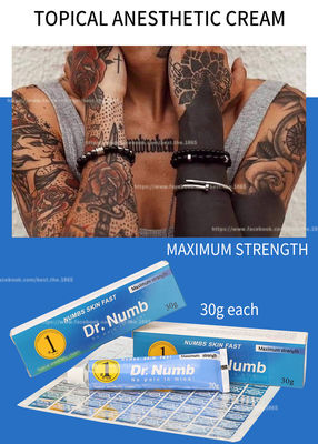 DR. NUMB 10g tatoeeert Pijnloze Roomlidocaine Room Permanente Make-up Gevoelloos makend de Tatoegerings Verkleumde Room van de Roomeyeliner