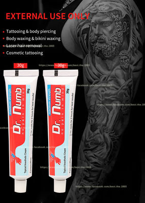 Dr. van de de Make-uptatoegering van Numb 30g het Permanente de Verkleumde Room Pijnloze Lidocaine Gel 30ml TKTX TATTOOIST van het Room In het groot Prijskaartje #45