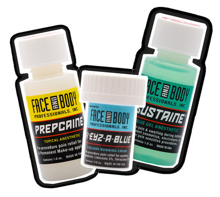 Lidocaine Tatoegering die van het het Gelverdovingsmiddel van Sustaine de Blauwe de Antiallergie van 1.2OZ gevoelloos maakt