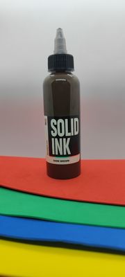 Organische niet Giftige de Tatoegeringsinkt Donkere Bruine 30ML 260ML van de Veganist Stevige Inkt