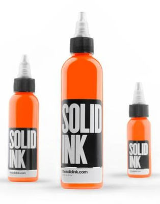 De zuivere Permanente van de de Tatoegeringsinkt van het Make-uppigment Oranje van de het Lichaamstatoegering Stevige Inkt 30ML 60ML 120ML 260ML