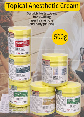 15.6% 29,9% J CAIN Numb Anesthetic Cream Lidocaine van de 500 Gramtatoegering Room Stabiele Kleur voor Tatoegering