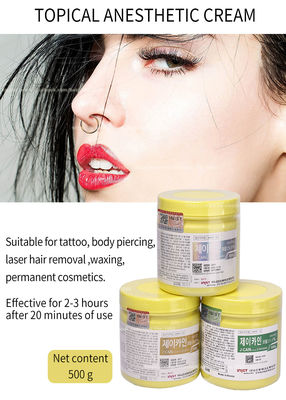 15.6% 29,9% J CAIN Numb Anesthetic Cream Lidocaine van de 500 Gramtatoegering Room Stabiele Kleur voor Tatoegering