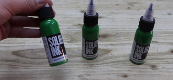 Van de het Luchtpenseel Stevige Inkt van 30ML 60ML van de de Tatoegeringsinkt Middelgrote Groene Zuivere de Installatiematerialen