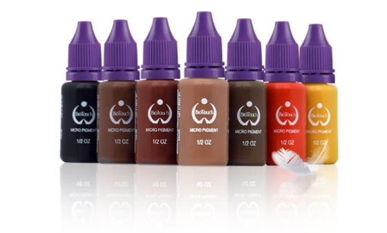 Biotouch van het Micro- van de de Kleuren Permanente Make-up Pigment Donkere Bruine Pigment de Leveringswenkbrauw die van Microblading MicrGel polishgmentation in de schaduw stellen