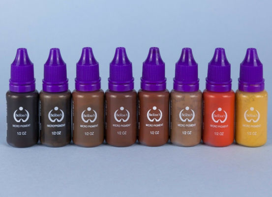 Biotouch van het Micro- van de de Kleuren Permanente Make-up Pigment Donkere Bruine Pigment de Leveringswenkbrauw die van Microblading MicrGel polishgmentation in de schaduw stellen