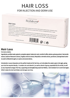 Anti-haaruitval mesotherapie oplossing exosoom injectie Frankrijk Stalidearm injecteerbare serum haargroei hergroei
